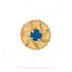 GS439 S - 14 Karat Gold Sapphire Slide 